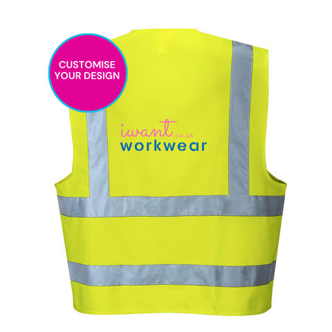 Hi-Vis Two Band & Brace Vest - I Want Workwear