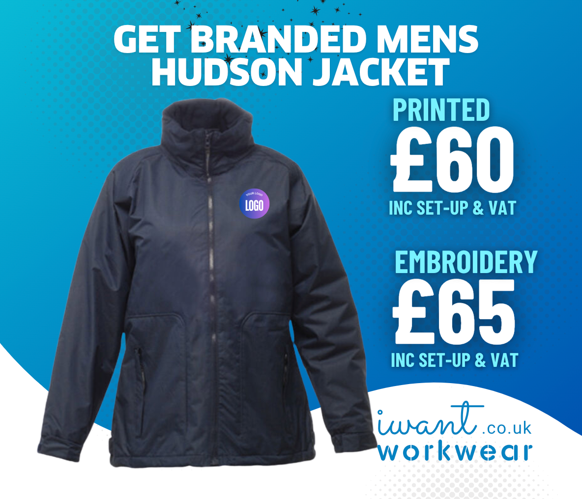 Mens Branded Regatta Hudson Fleece Lined Jacket