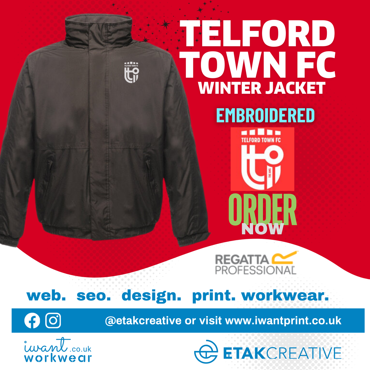 Telford Town FC Winter Jacket