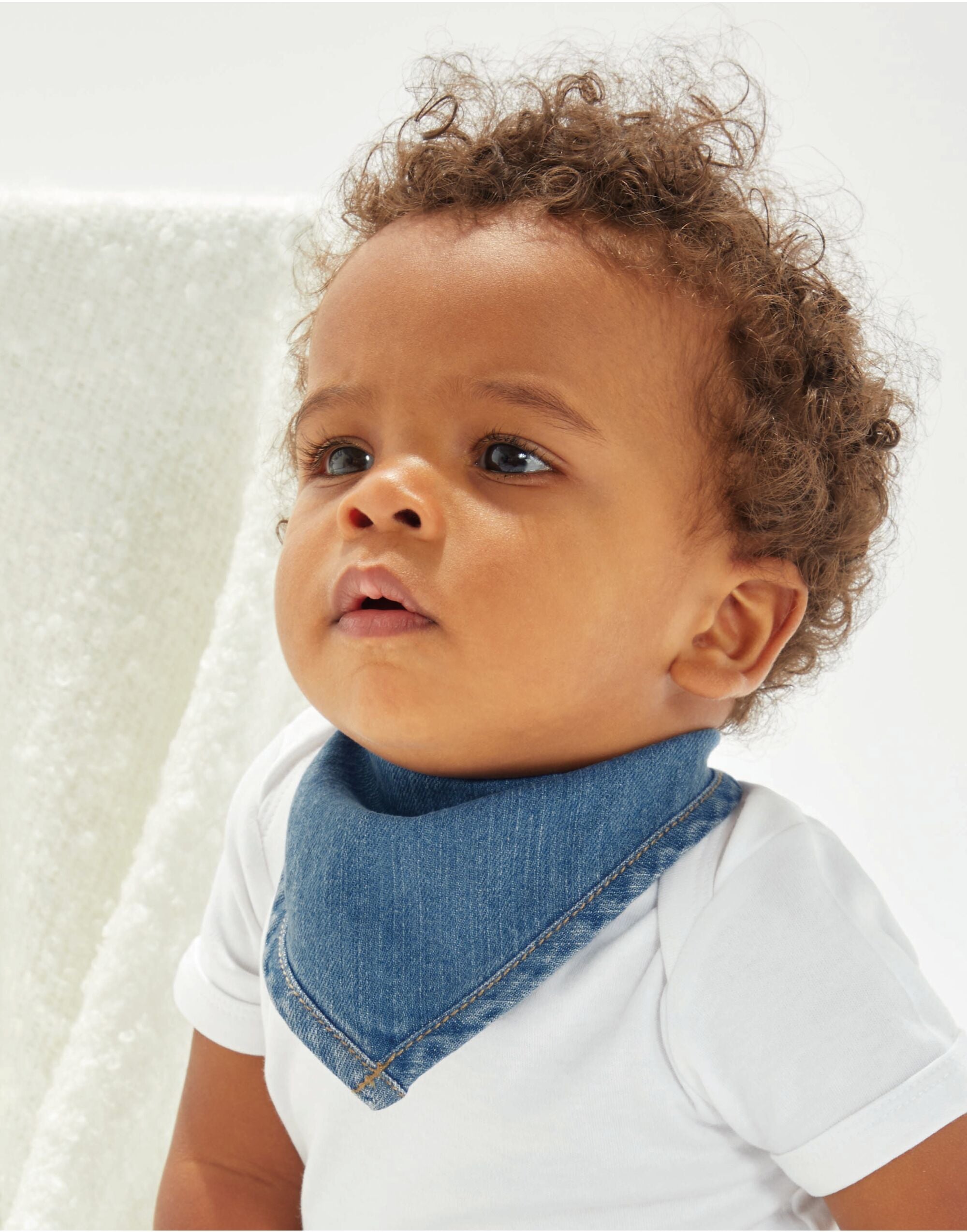 Babybugz Baby Rocks Denim Bandana Bib