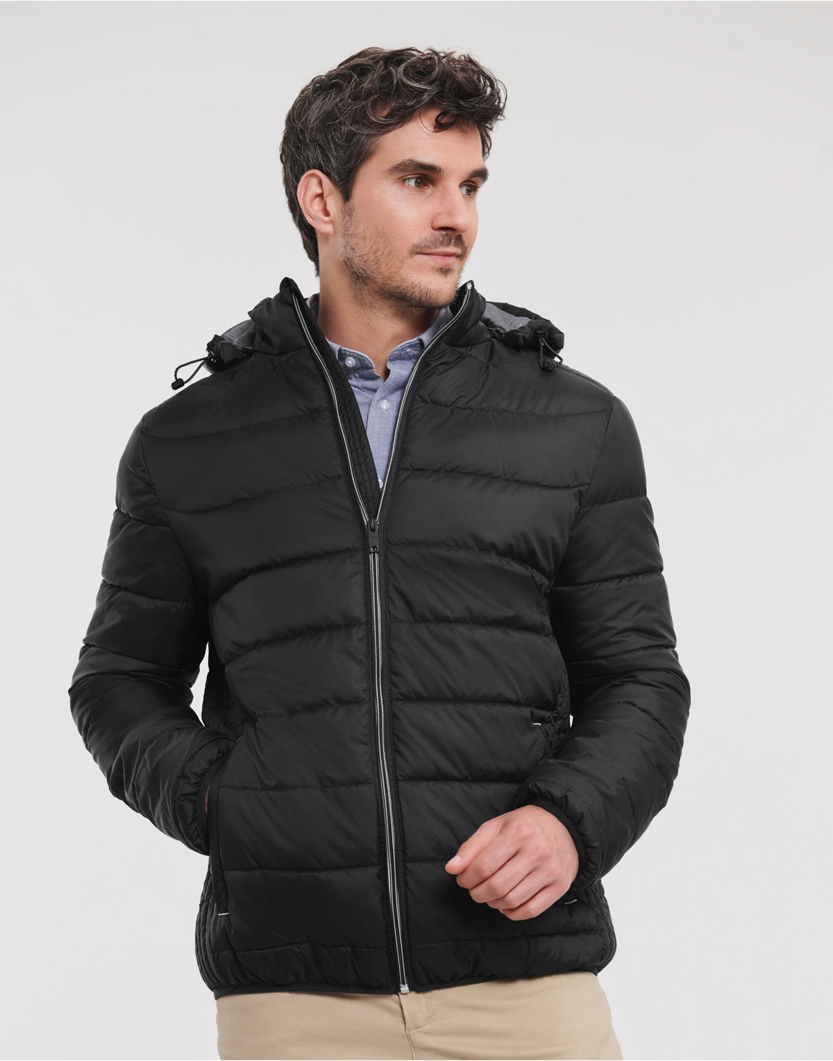 Russell Mens Hooded Nano Jacket