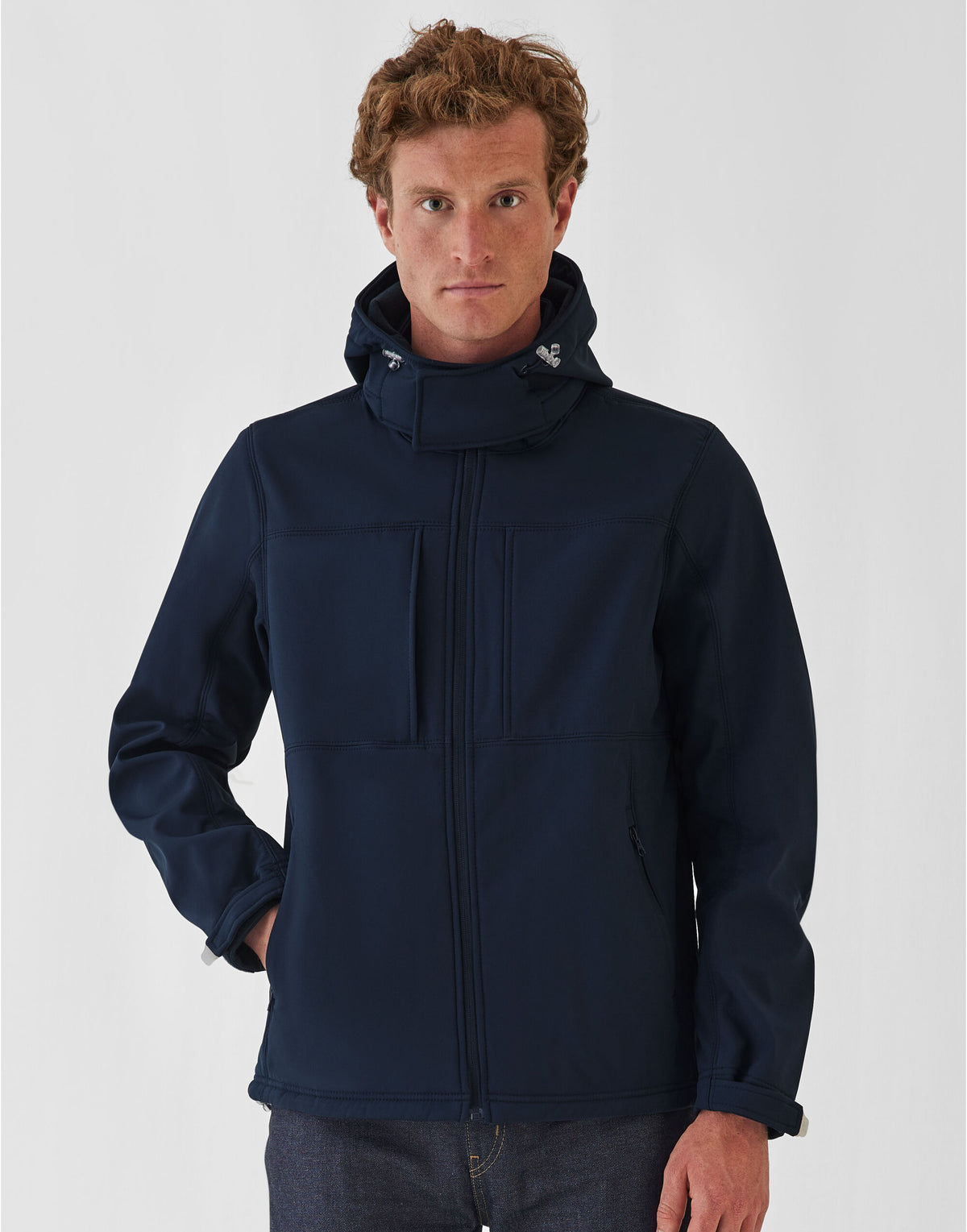 B&C Men's Hooded 3-Layer Softshell