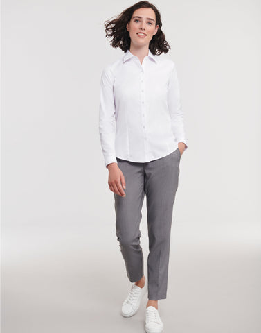 Russell Collection Lady LS H'Bone Shirt