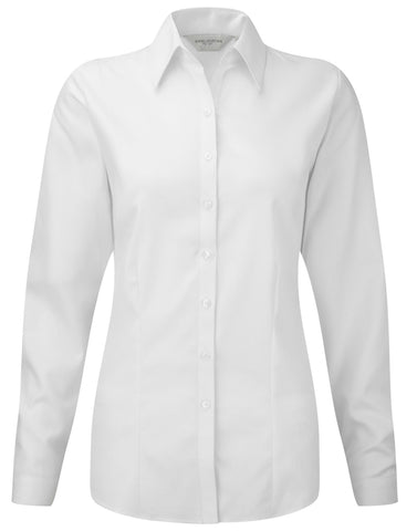 Russell Collection Lady LS H'Bone Shirt