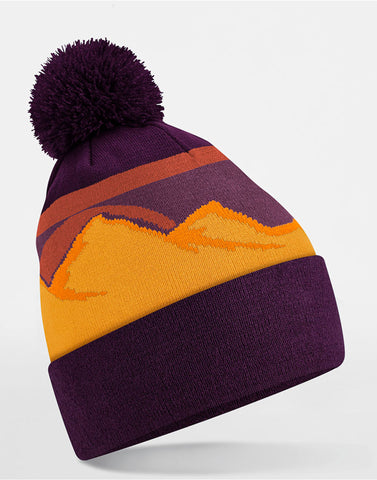 Beechfield Mountain Peaks Pom Pom Beanie