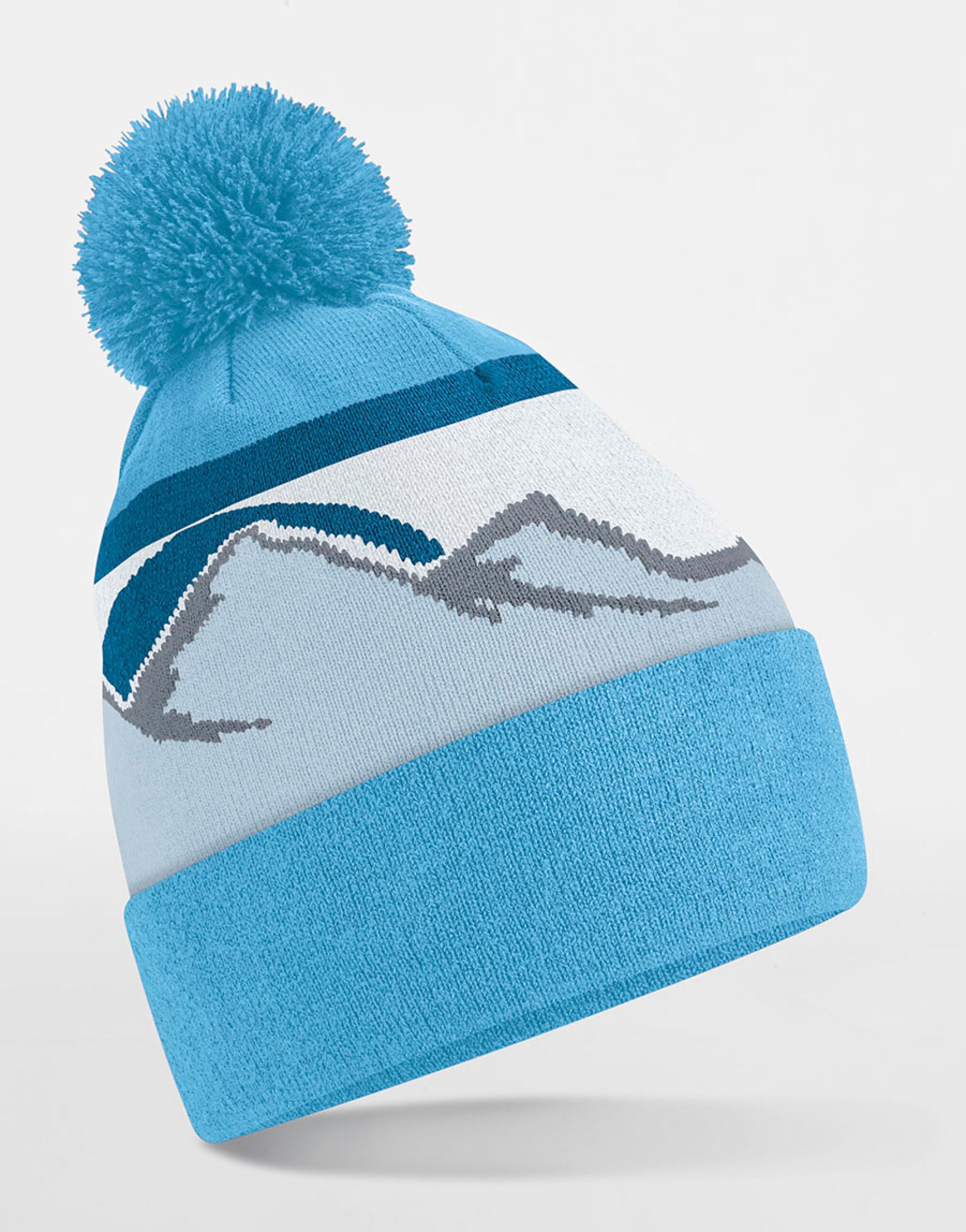 Beechfield Mountain Peaks Pom Pom Beanie