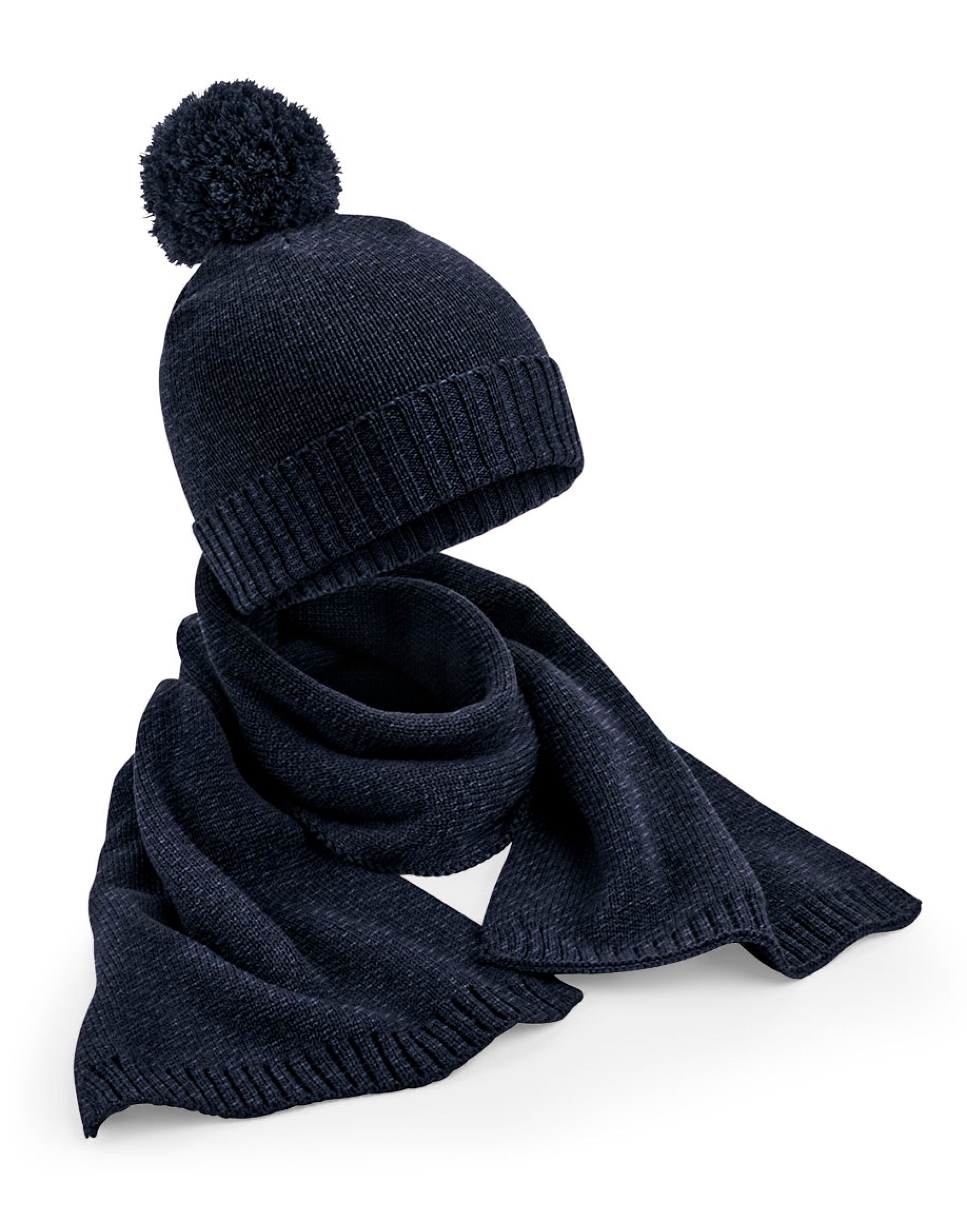 Beechfield Knitted Scarf&Beanie Gift Set