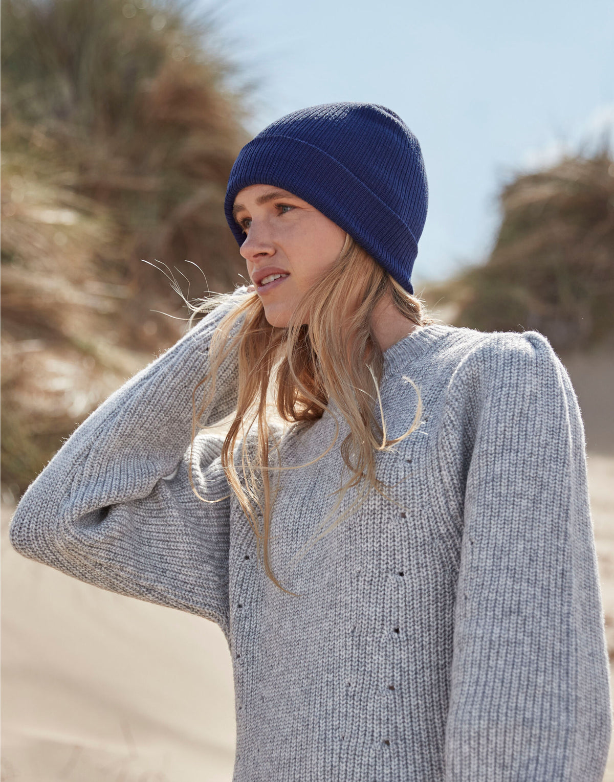 Beechfield Organic Cotton Fine Knit Bean