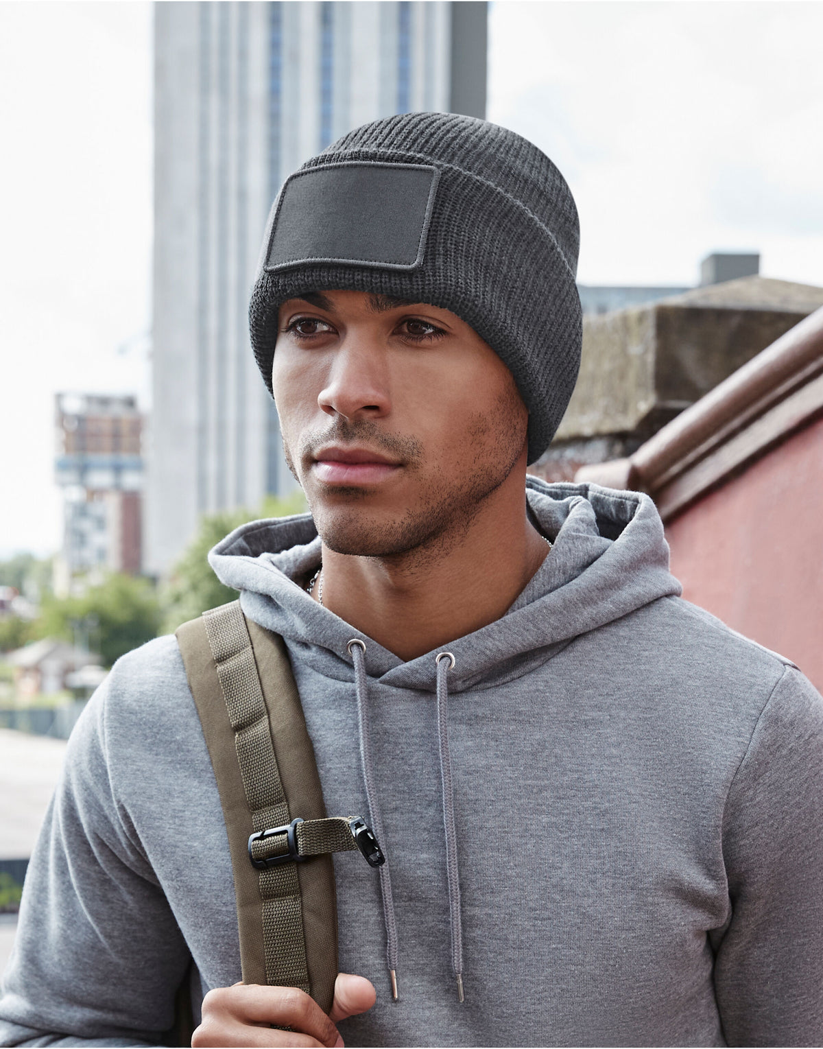 Beechfield Removable Patch Beanie