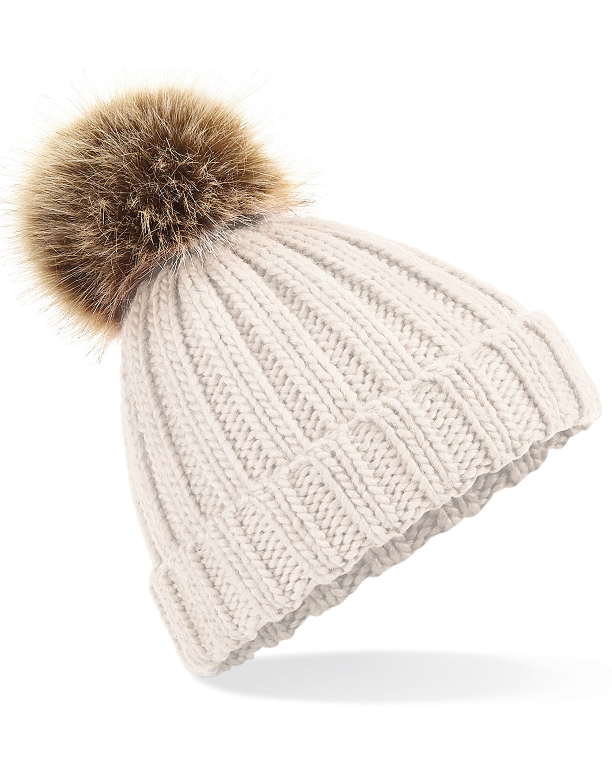 Beechfield Junior PomPom Chunky Beanie