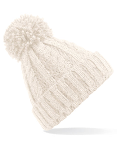 Beechfield Cable Knit Melange Beanie