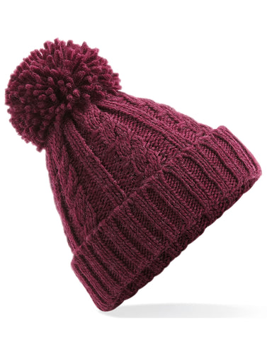 Beechfield Cable Knit Melange Beanie