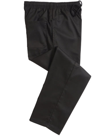 Dennys Unisex Elasticated Black Trouser