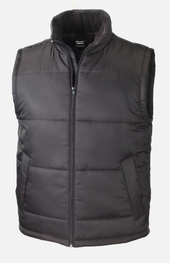 Branded Classic Black Bodywarmer - I Want Workwear