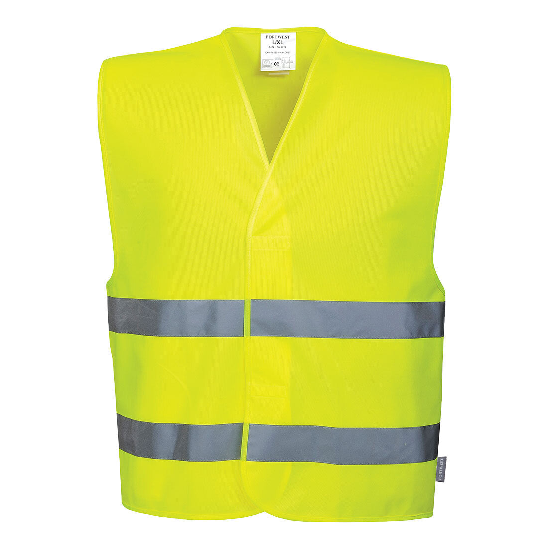 Hi-Vis Two Band Vest - I Want Workwear