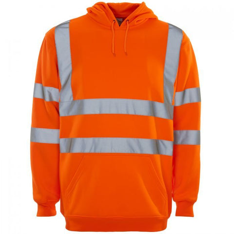 Hi Vis Orange Hooded Sweatshirt - I Want Workwear